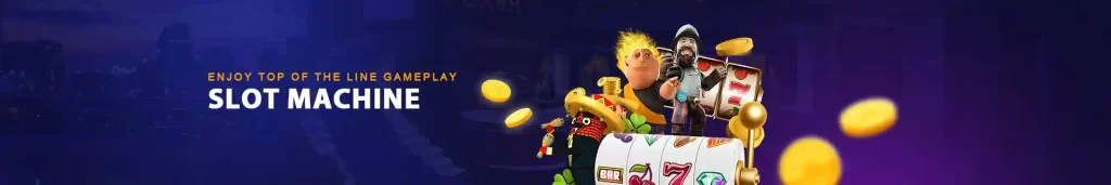 Classic slot machine with spinning reels and fruit symbols